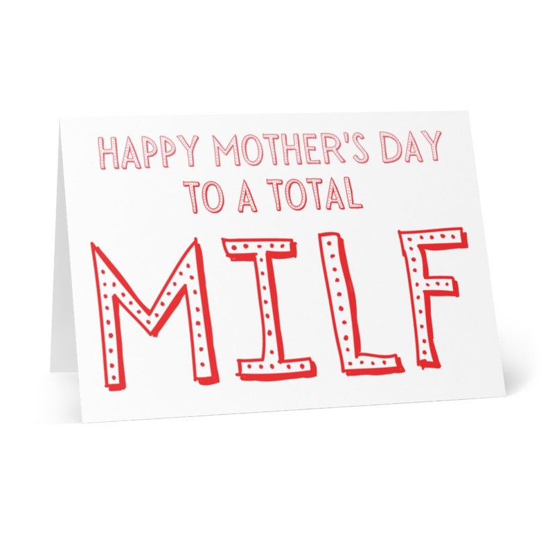 Mothers Day Gift from Husband MILF Card Mothers Day Gift for Wife Mother's Day Funny Mothers Day Card for Wife Mothers Day Gift for Friend image 3