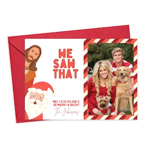 Lustige Foto Weihnachtskarte Personalisierte 2024 Weihnachtskarte Familienfoto Weihnachtskarte Vorlagen Weihnachtsfoto Kundenspezifische Feiertagskarte Santa