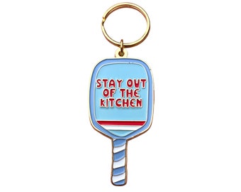 Pickleball Keychain Enamel Keychain Pickleball Gifts Pickleball Accessories Pickleball Bag Tag Pickleball Birthday Gifts for Women Kitchen