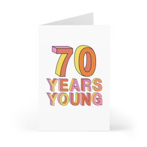 Carte d'anniversaire 70 ans pour homme – Carte d'anniversaire 70 ans drôle pour elle – Cadeau d'anniversaire 70 ans pour homme – Cadeau d'anniversaire 70 ans pour femme – Cadeau pour maman papa image 2