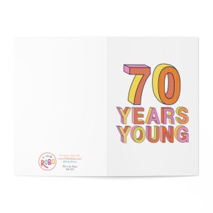 Carte d'anniversaire 70 ans pour homme – Carte d'anniversaire 70 ans drôle pour elle – Cadeau d'anniversaire 70 ans pour homme – Cadeau d'anniversaire 70 ans pour femme – Cadeau pour maman papa image 3