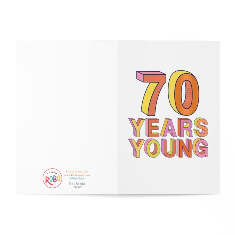 Carte d'anniversaire 70 ans pour homme – Carte d'anniversaire 70 ans drôle pour elle – Cadeau d'anniversaire 70 ans pour homme – Cadeau d'anniversaire 70 ans pour femme – Cadeau pour maman papa image 3