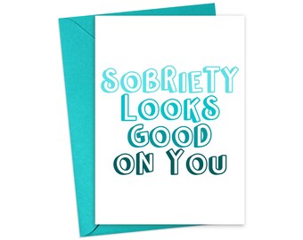 Sobriety Birthday Card | Etsy