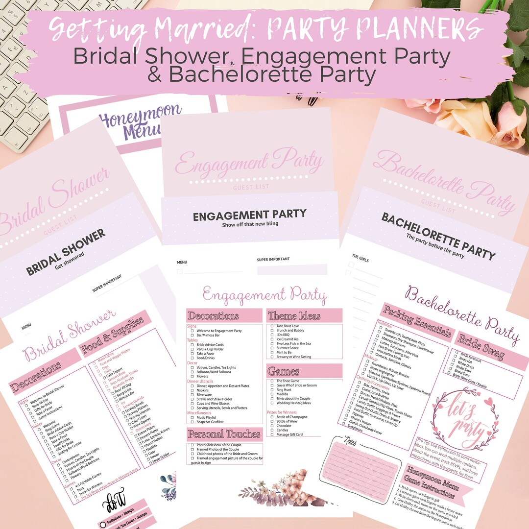 Maid of Honor Checklist - Maid of Honor Planner Printable - Bridal Shower Planner - Bachelorette ...