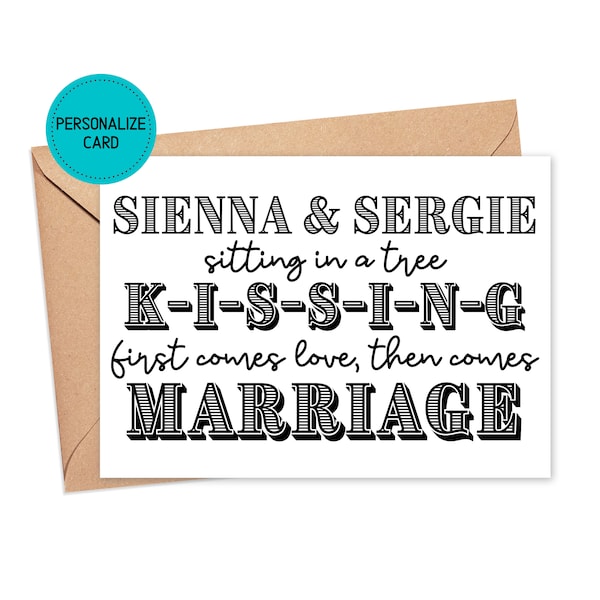 Funny Wedding Card Funny Engagement Cards - Personalized Wedding Gifts Newlywed Gift Newly Wed Gifts Funny Bridal Shower Cards Custom Gifts