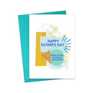 Fathers Day Gift From Daughter - Funny Fathers Day Card Funny - Printable Fathers Day Card 1st Fathers Day Card from Daughter Step Dad Card