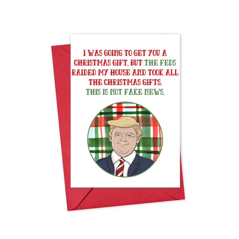 Donald Trump Christmas Cards Etsy