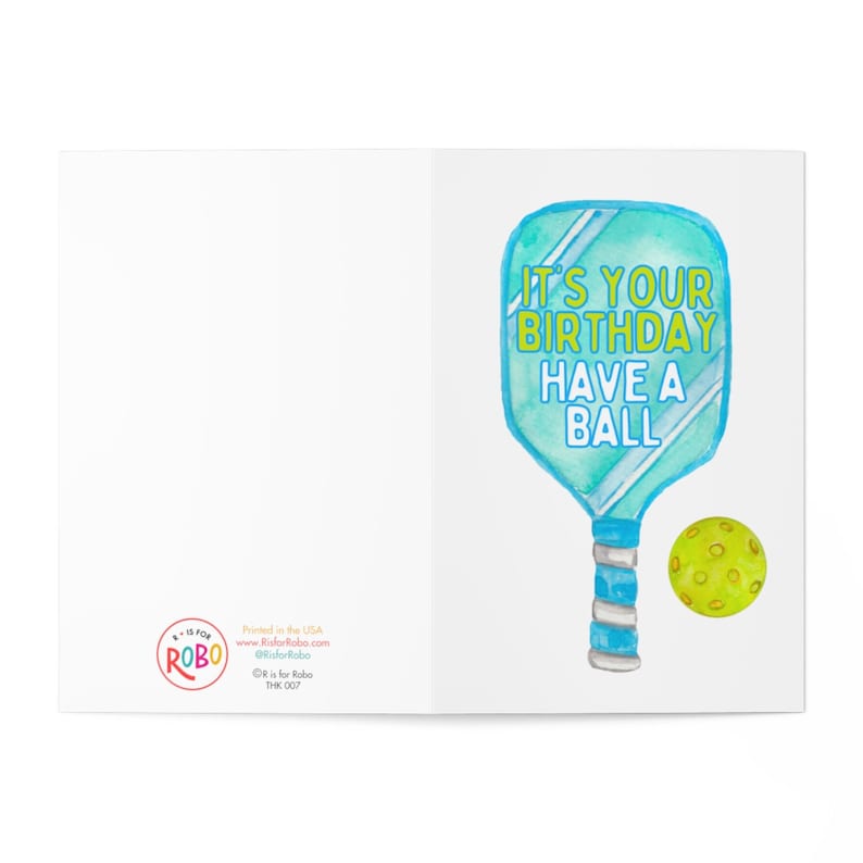 Pickleball Birthday Card Pickleball Gifts for Men Pickleball Gifts for Women Pickleball Cards Funny Birthday Card Pickle Ball Gifts for Him image 3