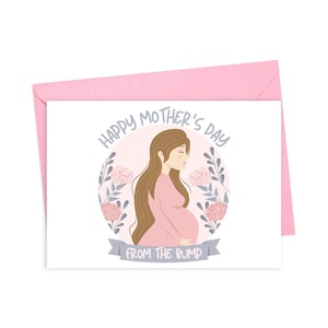 Expectant Mothers Day Card for Pregnant Wife Mothers Day Card from the Bump Mother to Be Gifts Pregnancy Mother&#39;s Day Gifts for Mom to Be
