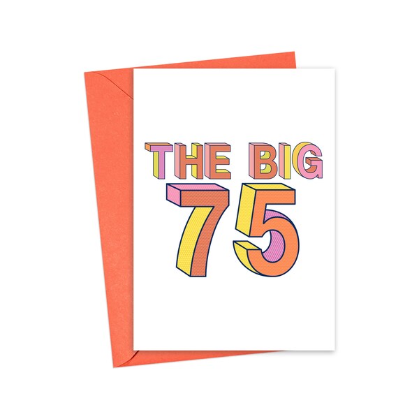 Funny 75th Birthday Cards - Etsy