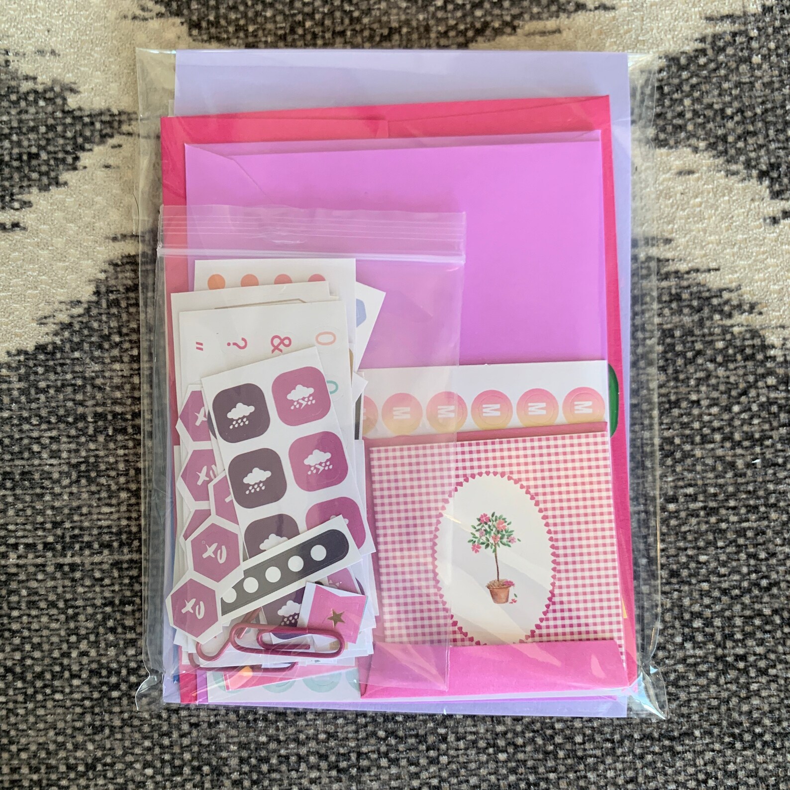 Stationery Grab Bag Stationary Kit Pen Pal Kit Etsy
