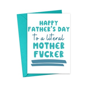 Funny Fathers Day Card from Wife Funny Fathers Day Gifts from Wife - Inappropriate Rude Fathers Day Card - 1st Fathers Day Gift for Husband image 3