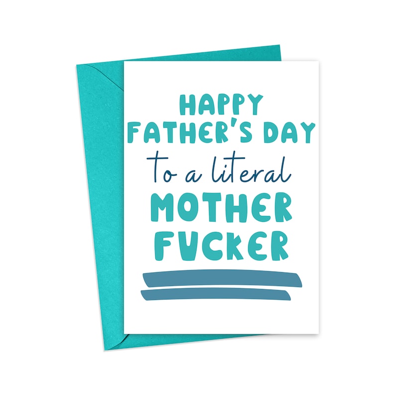 Funny Fathers Day Card from Wife Funny Fathers Day Gifts from Wife - Inappropriate Rude Fathers Day Card - 1st Fathers Day Gift for Husband image 3