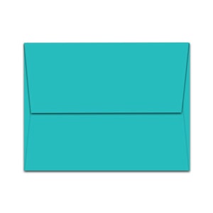 May include: A turquoise blue envelope.