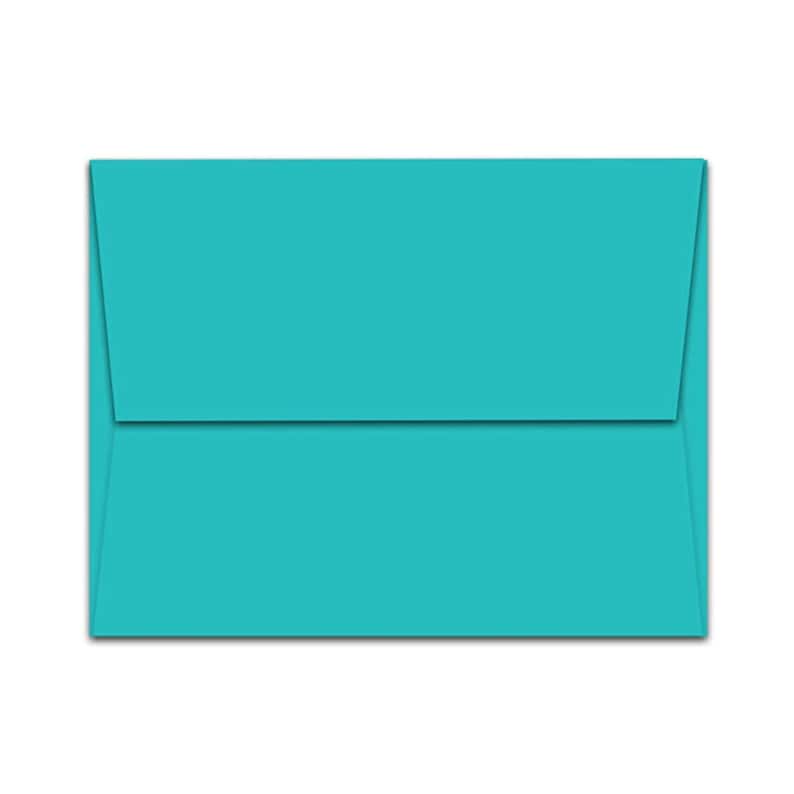 May include: A turquoise blue envelope.