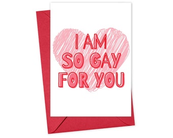 Gay Anniversary Card - Lesbian Anniversary Card for Girlfriend Gift Lesbian Card - Lesbian Anniversary Gift for Her Queer Gay Card LGBT Card