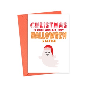 Funny Halloween Card - Spooky Christmas Card - Scary Christmas Cards - Goth Christmas Card - Gothic Christmas Gifts Halloween Gifts for Her
