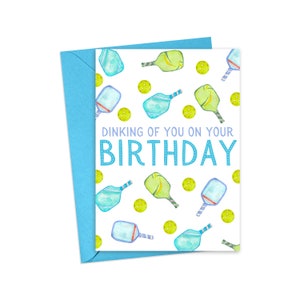 Pickleball Birthday Card Pickleball Gifts for Men Pickleball Gifts for Women Pickleball Cards Funny Birthday Card Pickle Ball Gifts for Him