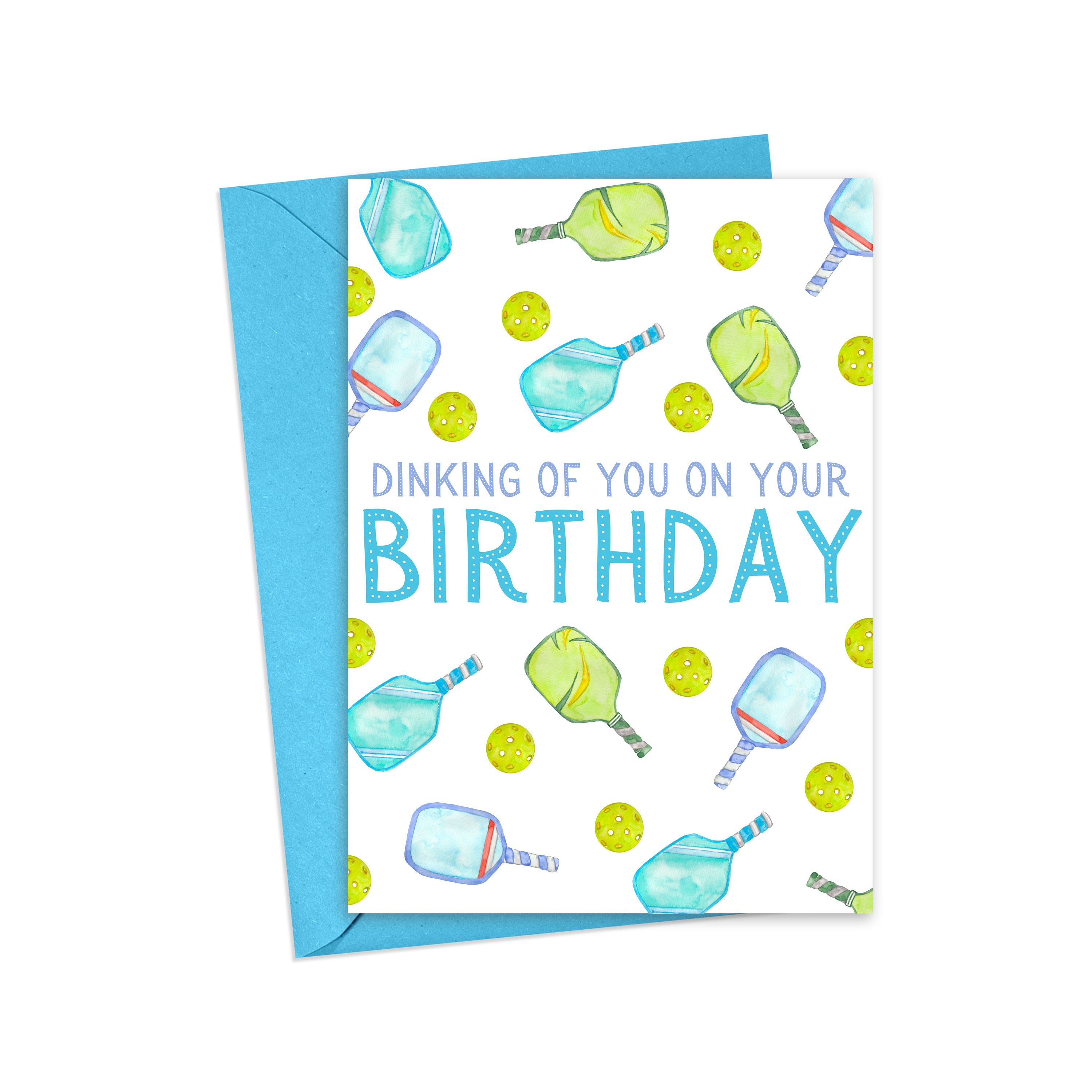 Pickleball Birthday Card Pickleball Gifts for Men Pickleball Etsy
