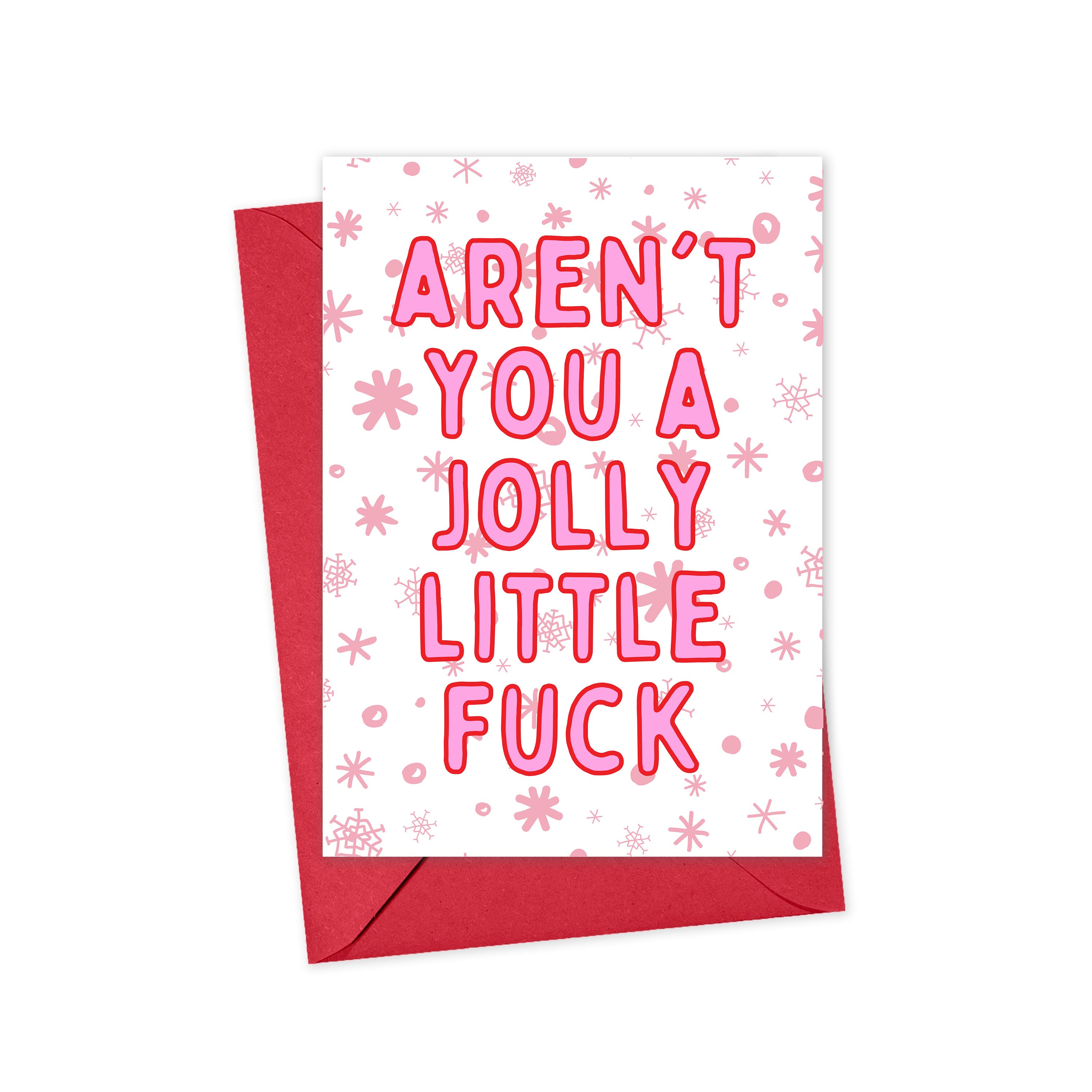 Inappropriate Christmas Cards Funny Christmas Cards for Her Rude ...