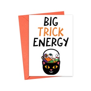 Funny Halloween Card for Adult Rude Halloween Card for Him Spooky Halloween Card Funny Halloween Card for Her Black Cat Happy Halloween Card