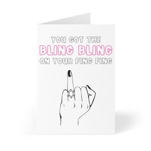 Funny Engagement Card Funny Just Engaged Gifts Engagement Gifts for Best Friend Funny Bridal Shower Card - Newly Engaged Gift for the Bride bild 2