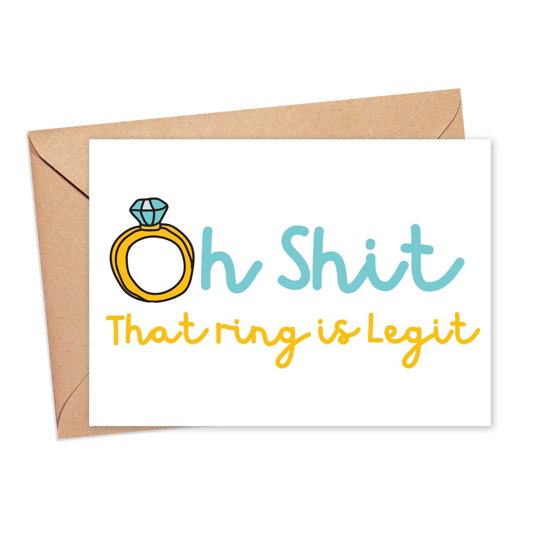 Funny Engagement Card Funny Engagement Gifts for Best Friend Newly Wed