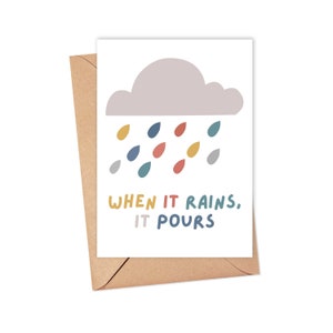 Emotional Support Card for Friend - Cute Sympathy Card Bereavement Card Dog Sympathy Card - Sorry for your Loss Card - Grieving Friend Gift