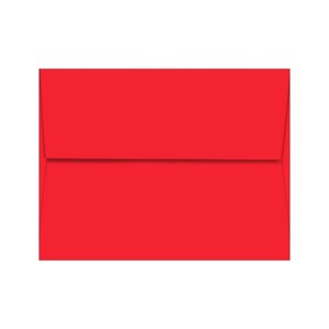 May include: A bright red envelope, perfect for sending a special message.