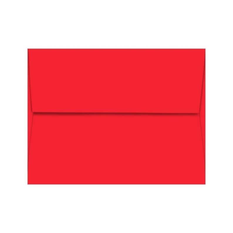 May include: A bright red envelope, perfect for sending a special message.