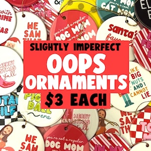 Oops Bag Holiday Ornaments Grab Bag Seconds Sale Holiday Grab Bag Christmas Mystery Bag Christmas Ornaments Set Imperfect Christmas Gifts