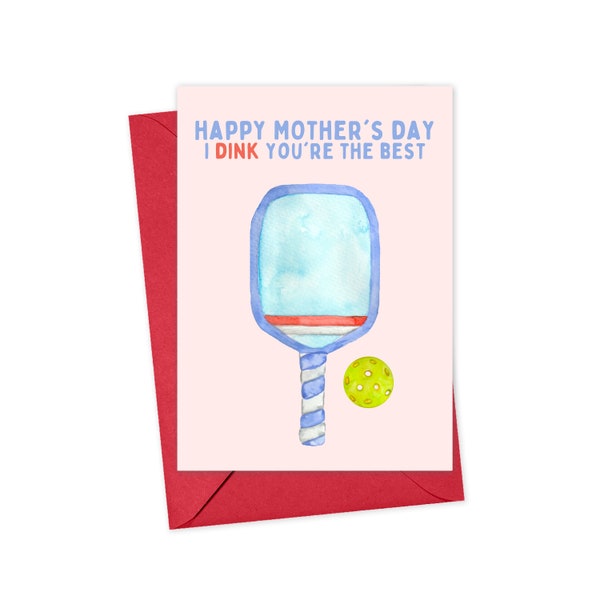 Funny Mothers Day Card Funny Pickleball Card Funny Mothers Day Gift from Daughter Mom Gift from Son Card for Friend Mom Card for Best Friend
