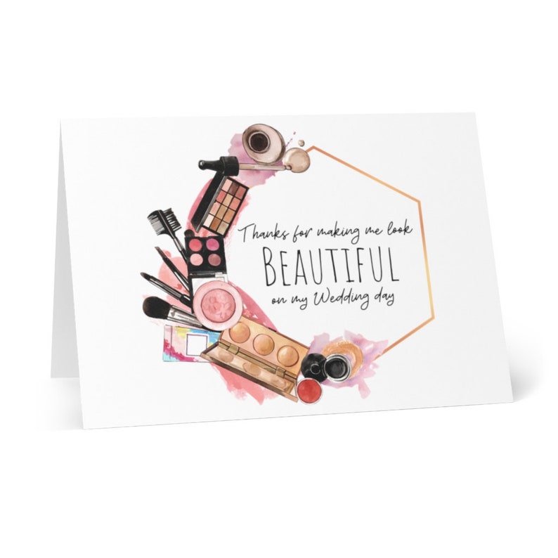 Wedding Thank You Card for Stylist Hair Stylist and Makeup Etsy