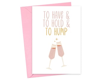 Funny Wedding Card Funny Engagement Card Funny Engagement Gifts for Best Friend Just Engaged Card Lesbian Wedding Card Rude Wedding Gifts