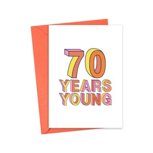 Carte d'anniversaire 70 ans pour homme – Carte d'anniversaire 70 ans drôle pour elle – Cadeau d'anniversaire 70 ans pour homme – Cadeau d'anniversaire 70 ans pour femme – Cadeau pour maman papa image 1