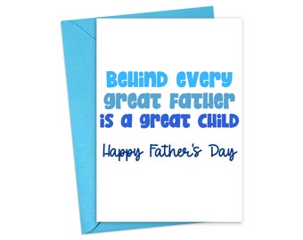 Funny Fathers Day Card Funny - First Fathers Day Gift from Daughter - 1st Fathers Day Card - 1st Fathers Day Gift Fathers Day Gift from Son