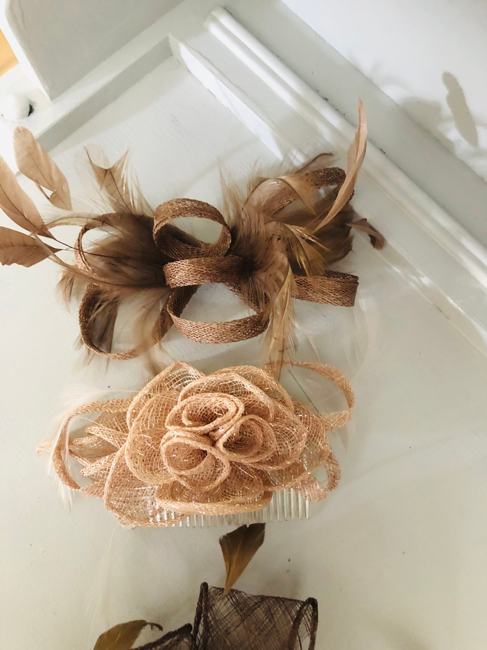 Three Fancy Hair combs / Headpieces. Wedding Hair Accessories Etsy