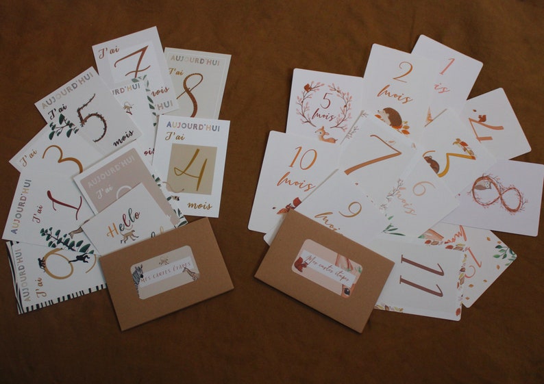 Cartes étapes bébé animaux de la savane image 8