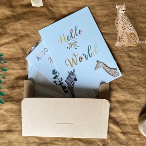 Cartes étapes bébé animaux de la savane image 2