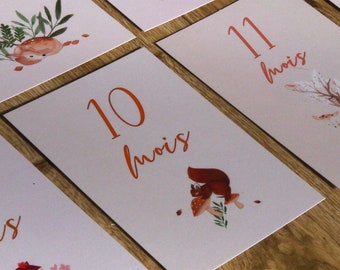Cartes Etapes Bebe Etsy Cartes Etapes Bebe Etsy