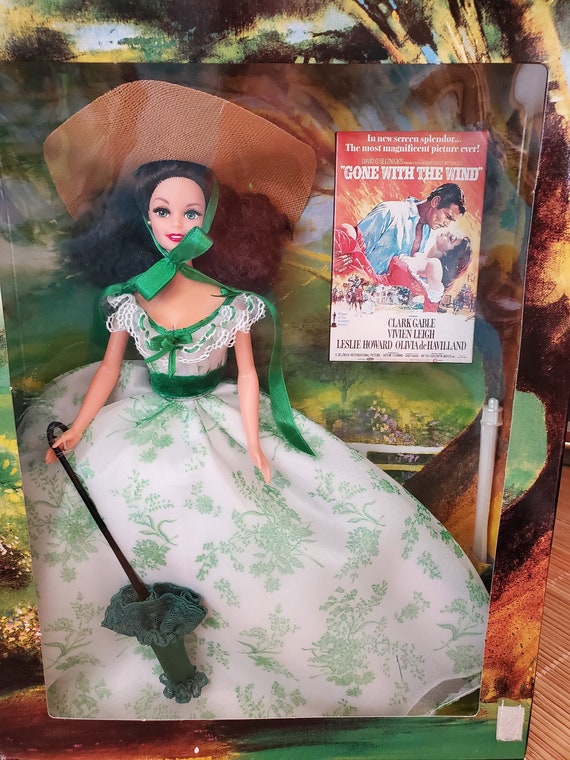 gone with the wind barbie green dress