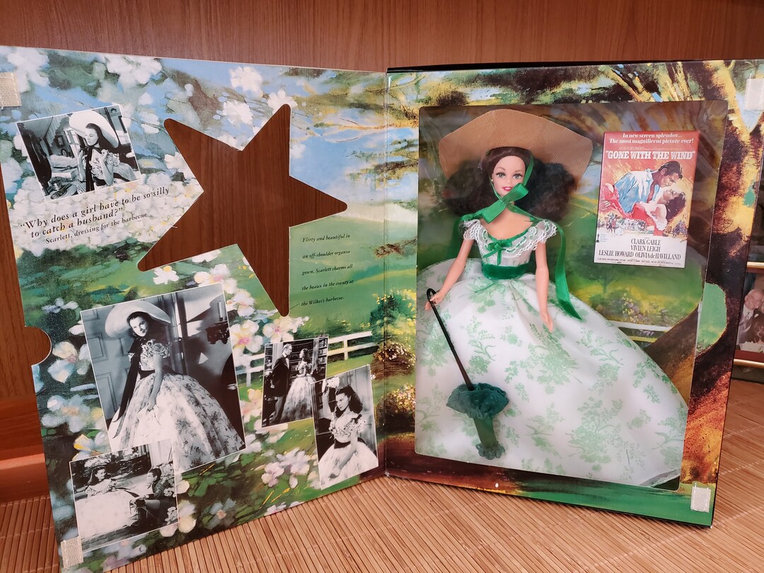 Gone With the Wind Series Barbie Doll. Green Sprigg Dress. New in Box. - Etsy