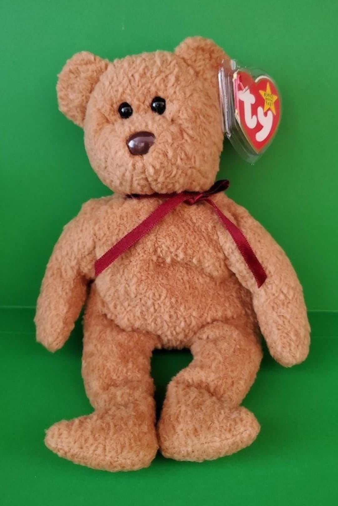 Curly The Bear Beanie Babies Curly Bear Value DBL YEAR 1993 1996