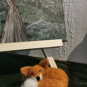 Sleepy Fox schlafender Fuchs gefilzt Bild 7