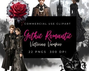 Gothic Romantic Victorian Vampire, Antique, Halloween, Spooky, Horror, Romance, Couples, landscapes, Black Cat, Coffin, Mirror, Gargoyle