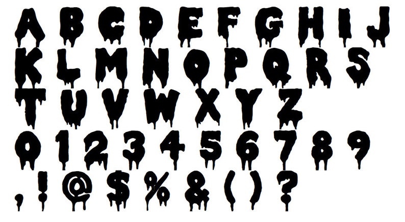 Download Bloody Halloween Monogram Alphabet Font Logo Emblem Cut ...