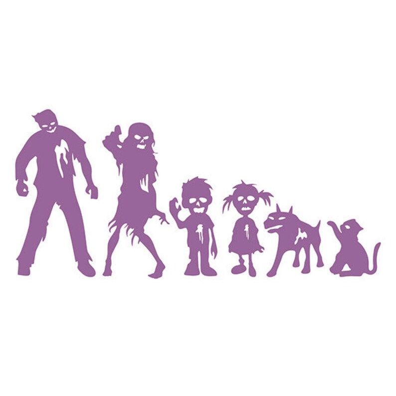 Download Zombie Family Car Pack Logo Emblem Cut SVG | Etsy