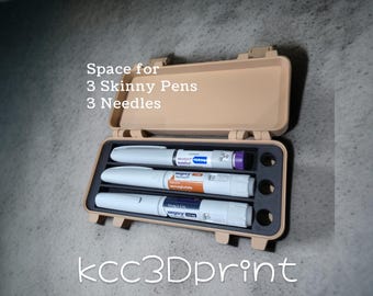 Triple Wegovi/Mounjaro KwikPen, Magic Dose Case and Included Kwikpen Gripper. Customised, Your Text Here. Secure, Strong, Discreet