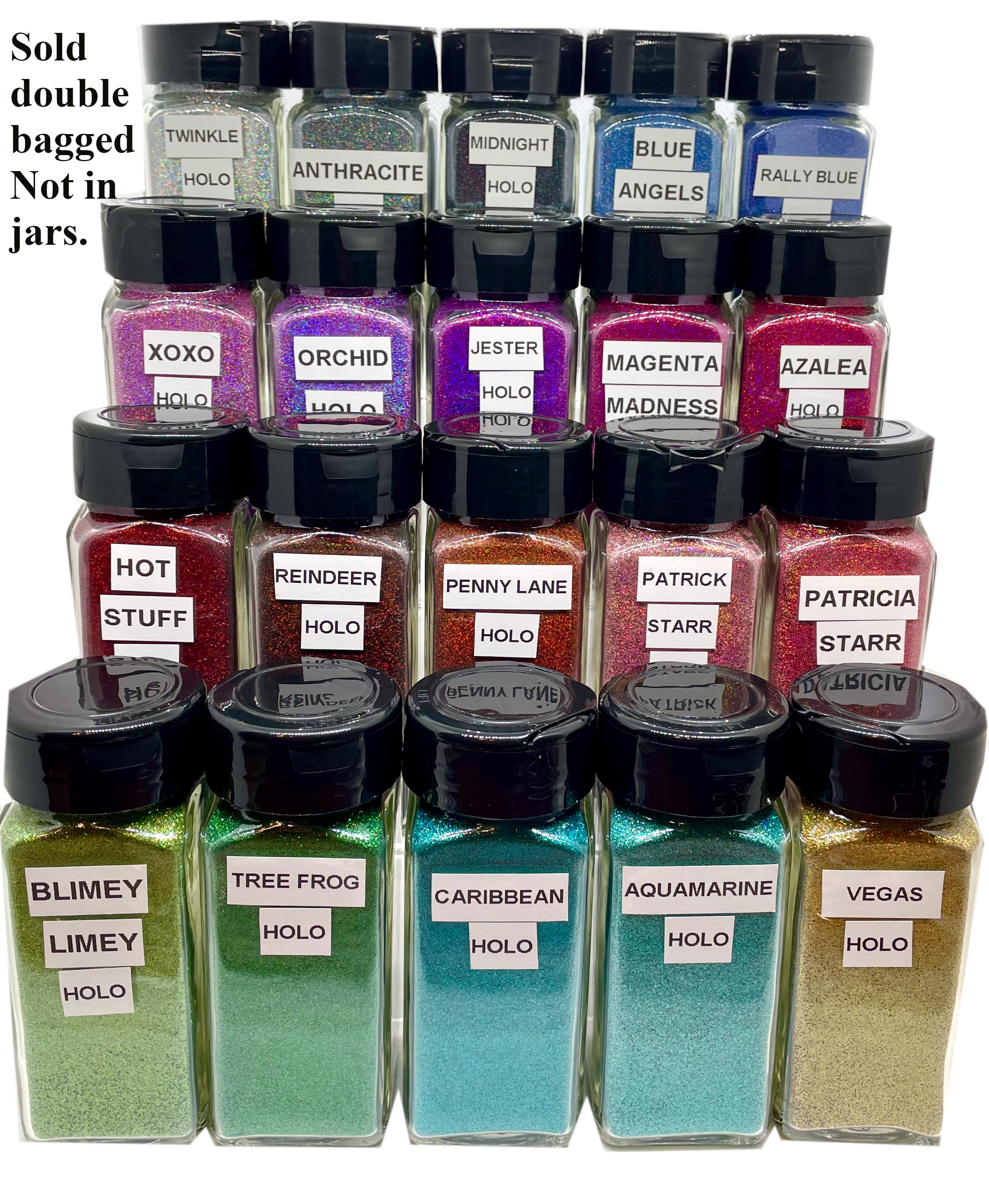 The Holla HOLOGRAPHIC Bundle 20 ounces total | Extra fine 1/128 | 1 oz of each color shown | double bagged | Read description please.