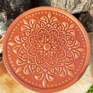 Leather round bag / Shoulder bag / Summer luxury bag / Eco bag